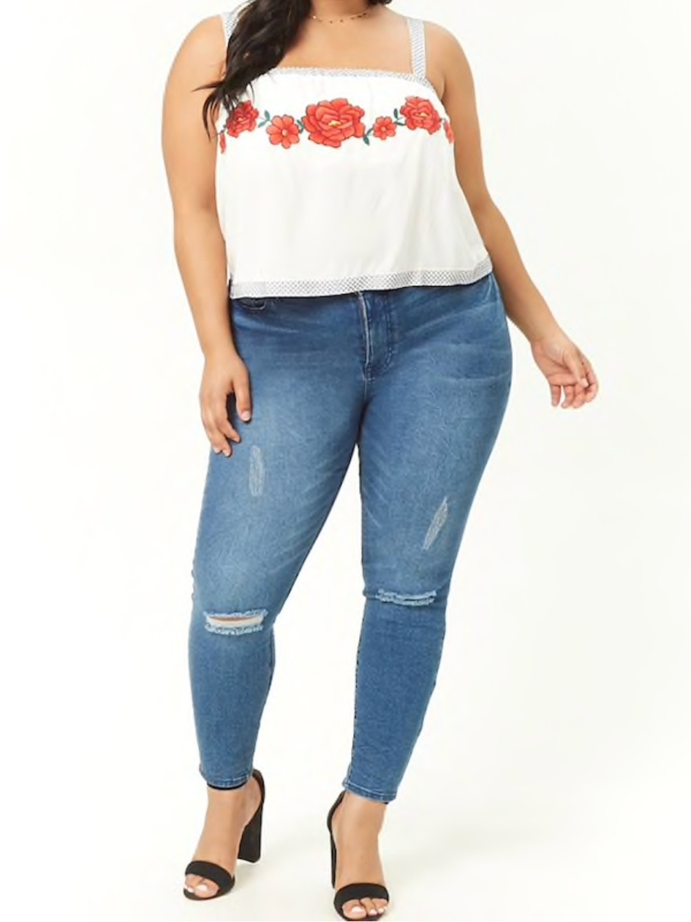 Plus Size Floral Top